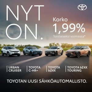 Nyt on: Toyotan uusi, upea sähköautomallisto