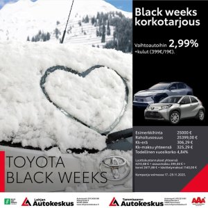 Toyota Easy 2,99% -korkotarjous vaihtoautoihin nyt liikkeissämme