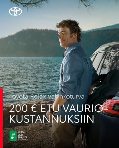 Entistä enemmän turvaa tien päälle: Toyota Relax sisältää nyt myös Vahinkoturvan