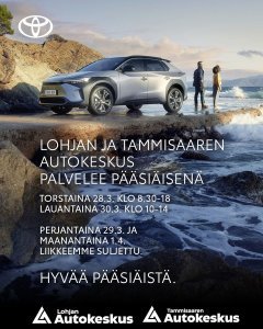 🐥HYVÄÄ PÄÄSIÄISTÄ🐥
Lohjan ja Tammisaaren 
Autokeskus palvelee pääsiäisenä:

Torstaina 28.3. klo 8.30-18
lauantaina 30.3. klo 10-...