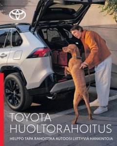 Toyota Huoltorahoituksella hallitset mukavasti huollon, korjauksien ja lisävarusteiden kustannuksia